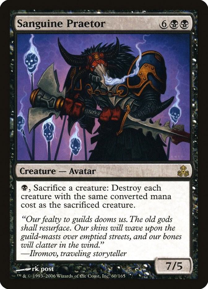 Sanguine Praetor 60 card from Guildpact