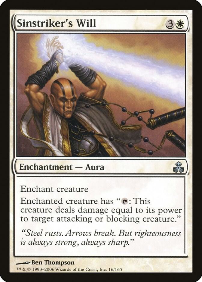 Sinstriker's Will 16 card from Guildpact
