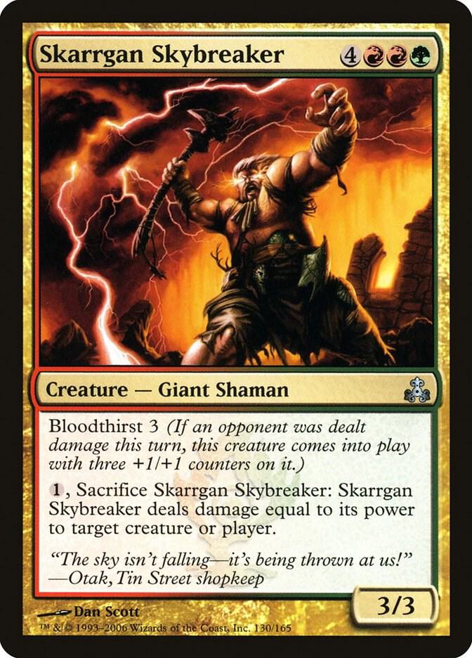 Skarrgan Skybreaker 130 card from Guildpact