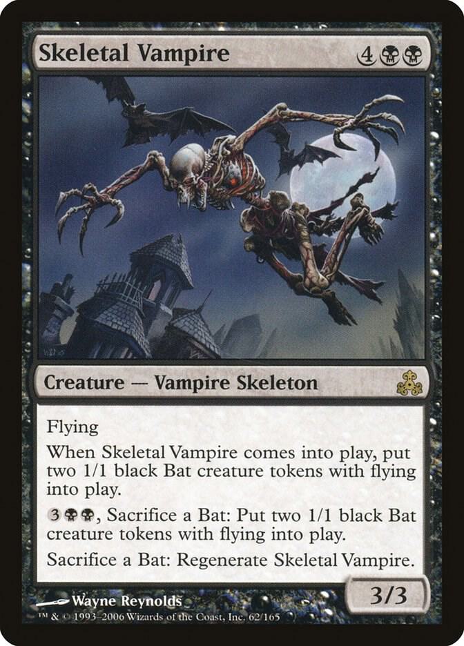 Skeletal Vampire 62 card from Guildpact