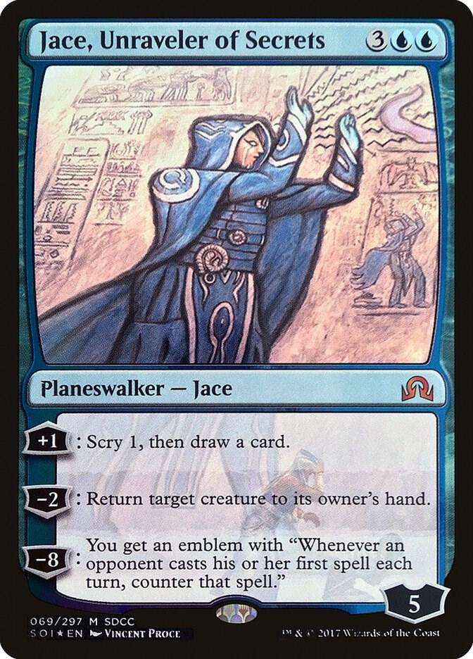 Jace, Unraveler of Secrets (SDCC 2017 Exclusive) 69 card from Media Promos