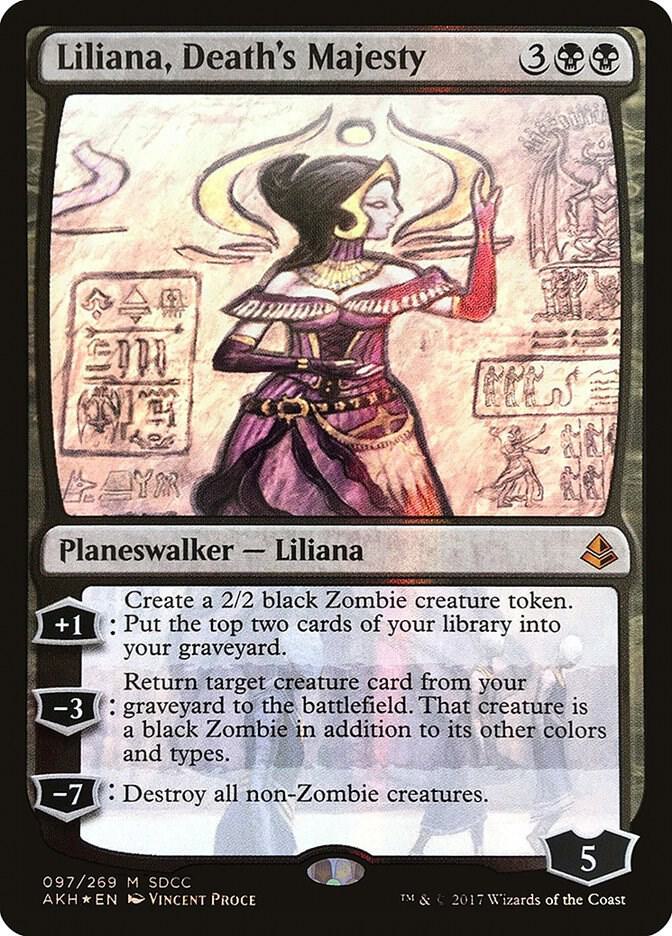 Liliana, Death's Majesty (SDCC 2017 Exclusive) 97 card from Media Promos