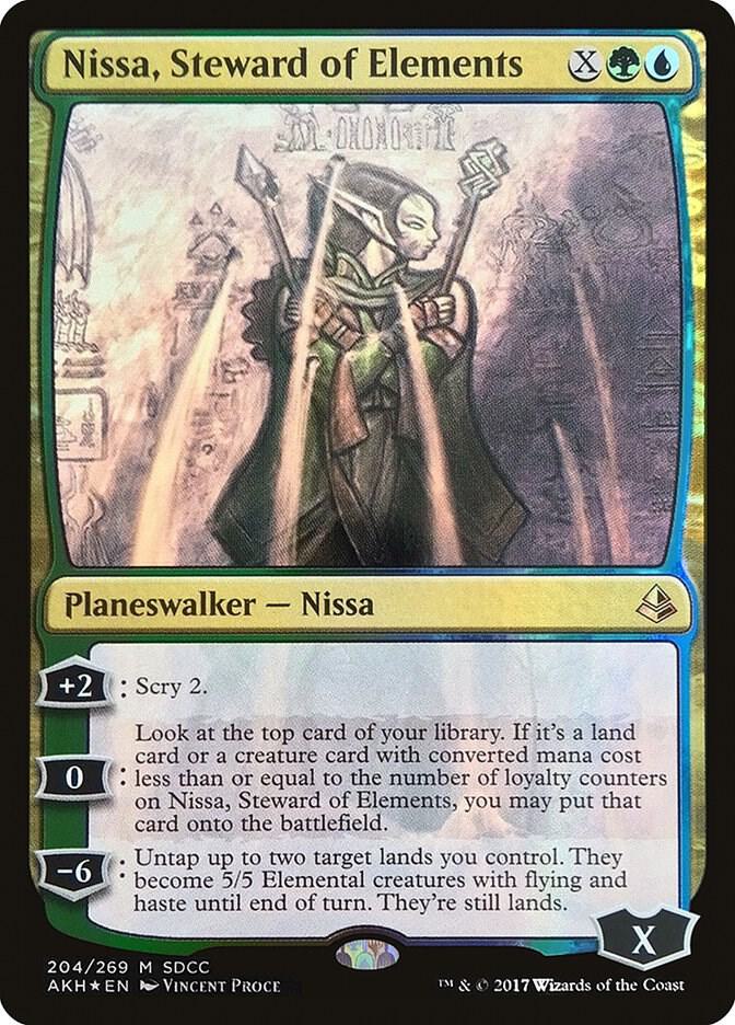 Nissa, Steward of Elements (SDCC 2017 Exclusive) 204 card from Media Promos