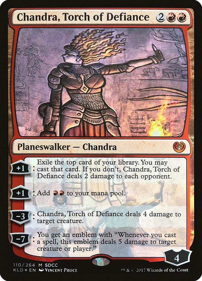 Chandra, Torch of Defiance (SDCC 2017 Exclusive) 110 card from Media Promos
