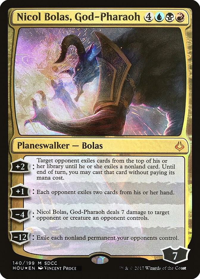 Nicol Bolas, God-Pharaoh (SDCC 2017 Exclusive) 140 card from Media Promos