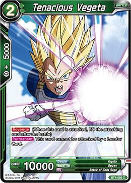 Tenacious Vegeta BT1-066 card from Galactic Battle