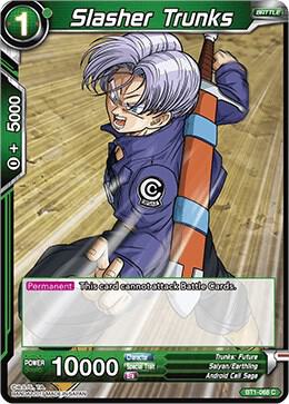 Slasher Trunks BT1-068 card from Galactic Battle