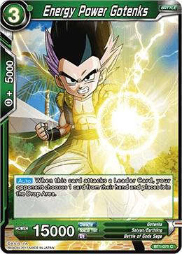 Energy Power Gotenks BT1-071 card from Galactic Battle