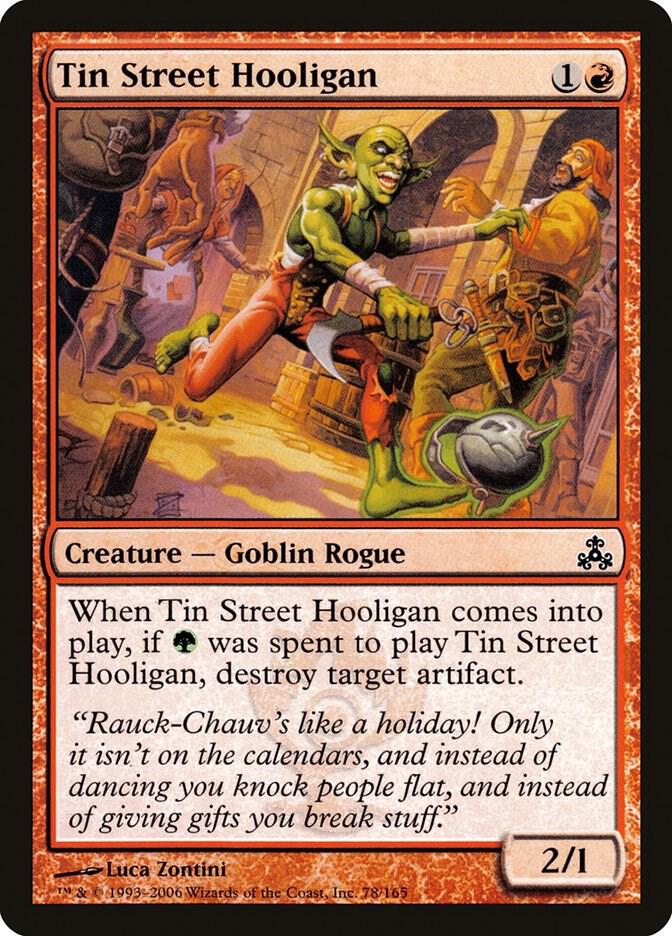 Tin Street Hooligan 78 card from Guildpact