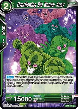 Overflowing Bio Warrior Army BT1-078 card from Galactic Battle
