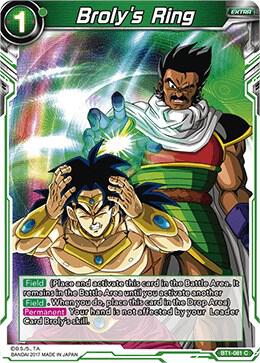 Broly's Ring BT1-081 card from Galactic Battle