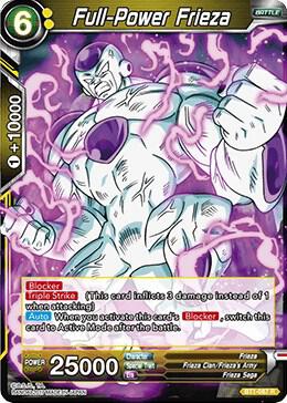 Full-Power Frieza BT1-087 card from Galactic Battle