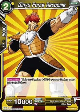 Ginyu Force Recoome BT1-096 card from Galactic Battle