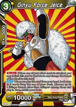 Ginyu Force Jeice BT1-098 card from Galactic Battle