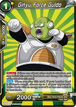Ginyu Force Guldo BT1-099 card from Galactic Battle