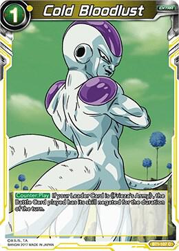 Cold Bloodlust BT1-107 card from Galactic Battle