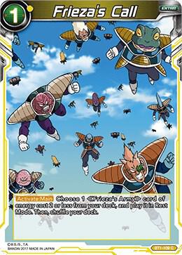 Frieza's Call (2017) BT1-109 card from Galactic Battle