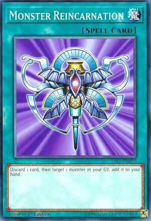 Monster Reincarnation YS17-EN022 card from Starter Deck: Link Strike