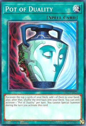 Pot of Duality YS17-EN028 card from Starter Deck: Link Strike