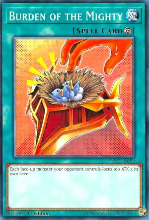 Burden of the Mighty YS17-EN029 card from Starter Deck: Link Strike