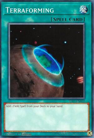 Terraforming YS17-EN031 card from Starter Deck: Link Strike