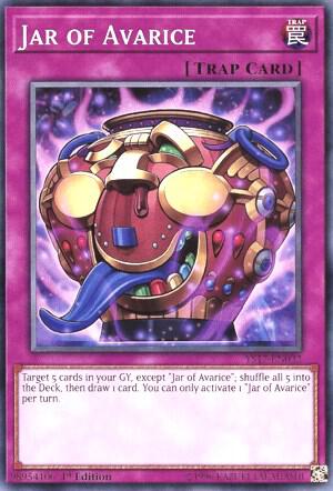 Jar of Avarice YS17-EN032 card from Starter Deck: Link Strike