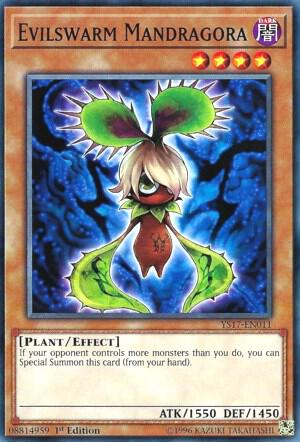 Evilswarm Mandragora YS17-EN011 card from Starter Deck: Link Strike