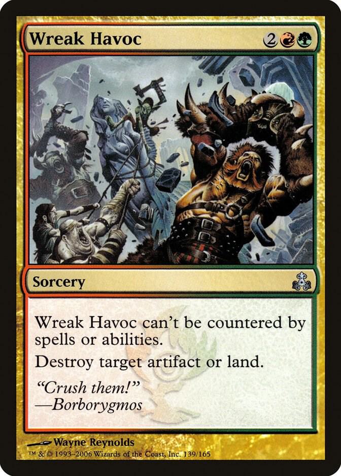 Wreak Havoc 139 card from Guildpact