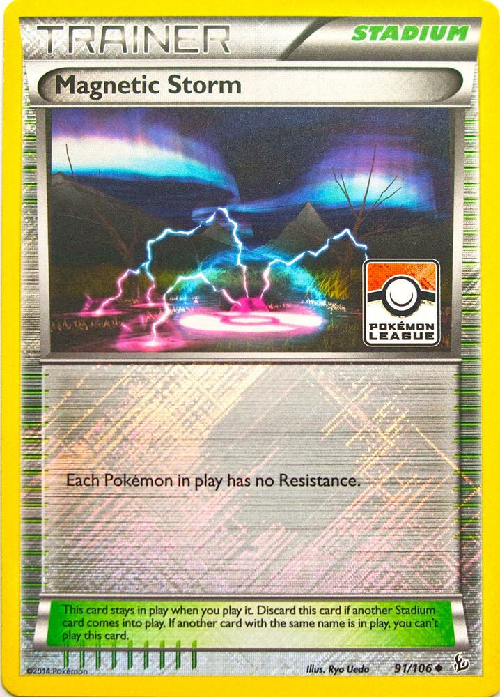 Magnetic Storm - 91/106 (Pokemon League) 091/106 card from League & Championship Cards