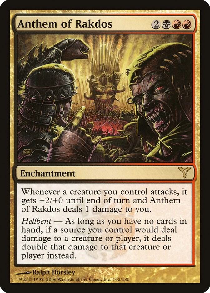 Anthem of Rakdos 102 card from Dissension