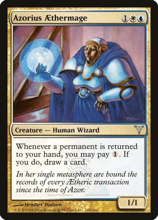 Azorius Aethermage 104 card from Dissension