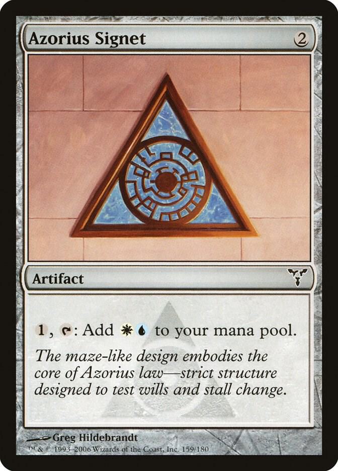 Azorius Signet 159 card from Dissension