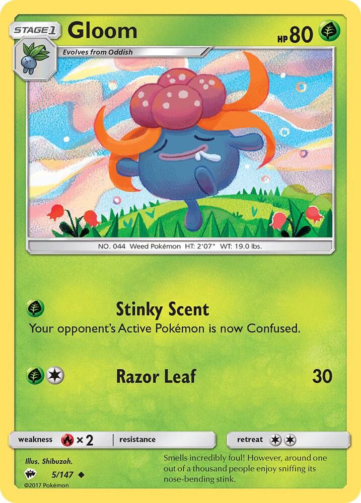 Gloom 5/147 card from SM - Burning Shadows