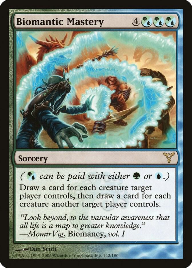 Biomantic Mastery 142 card from Dissension