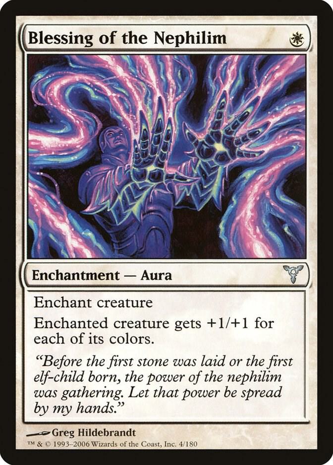 Blessing of the Nephilim 4 card from Dissension