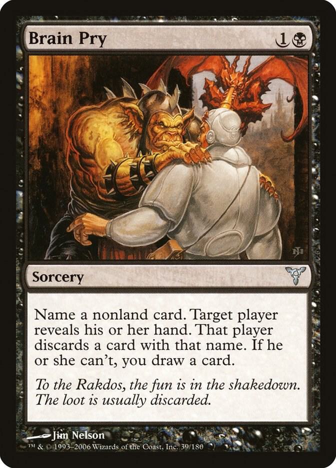 Brain Pry 39 card from Dissension