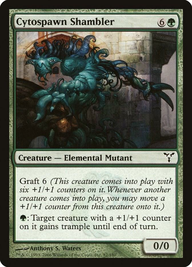 Cytospawn Shambler 82 card from Dissension