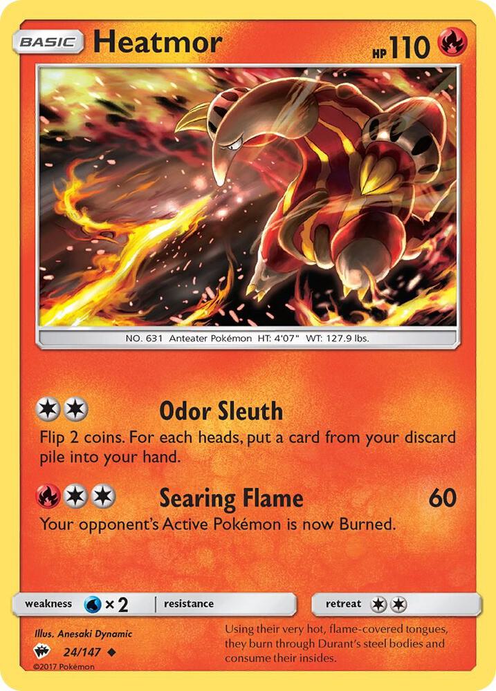 Heatmor 24/147 card from SM - Burning Shadows