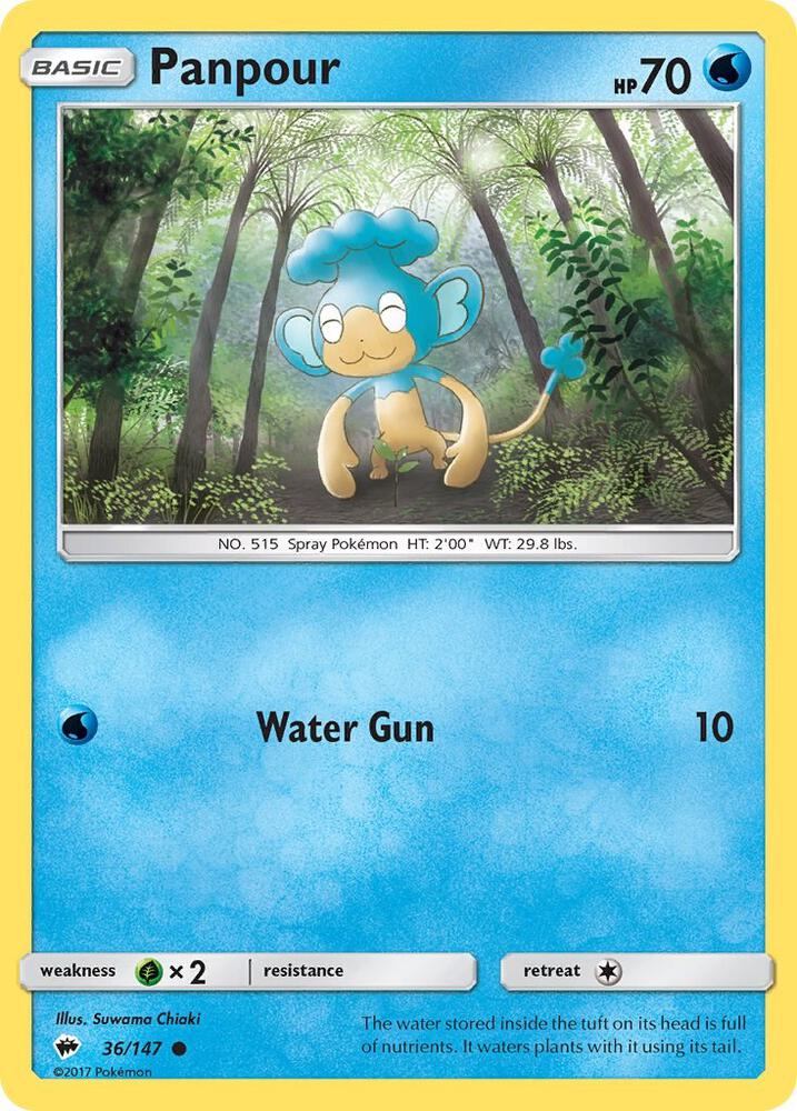 Panpour 36/147 card from SM - Burning Shadows