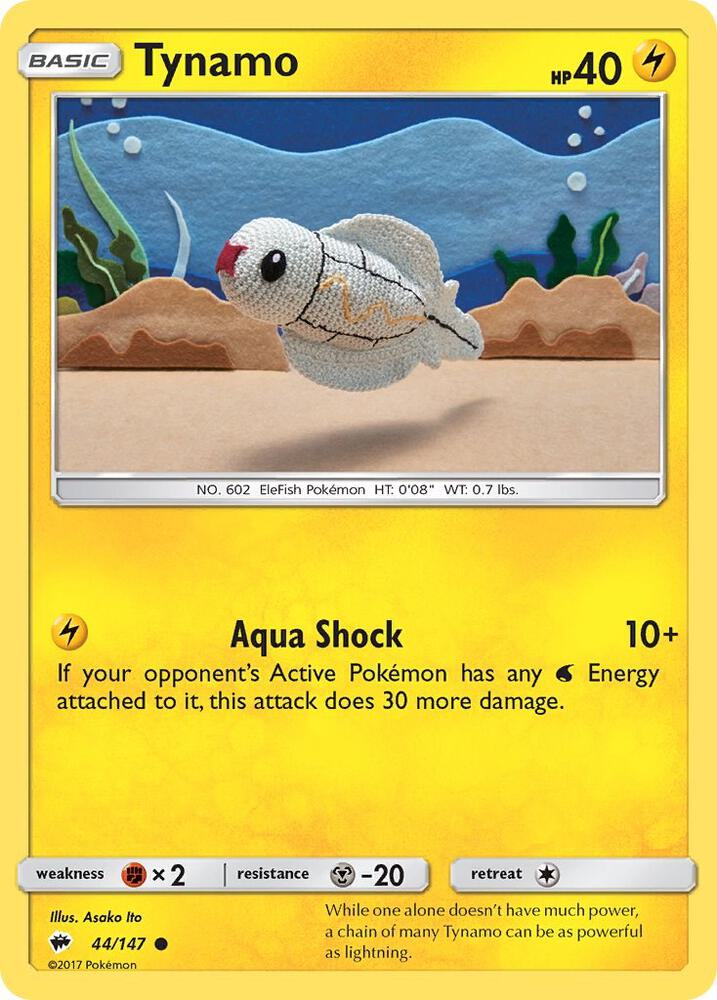 Tynamo 44/147 card from SM - Burning Shadows