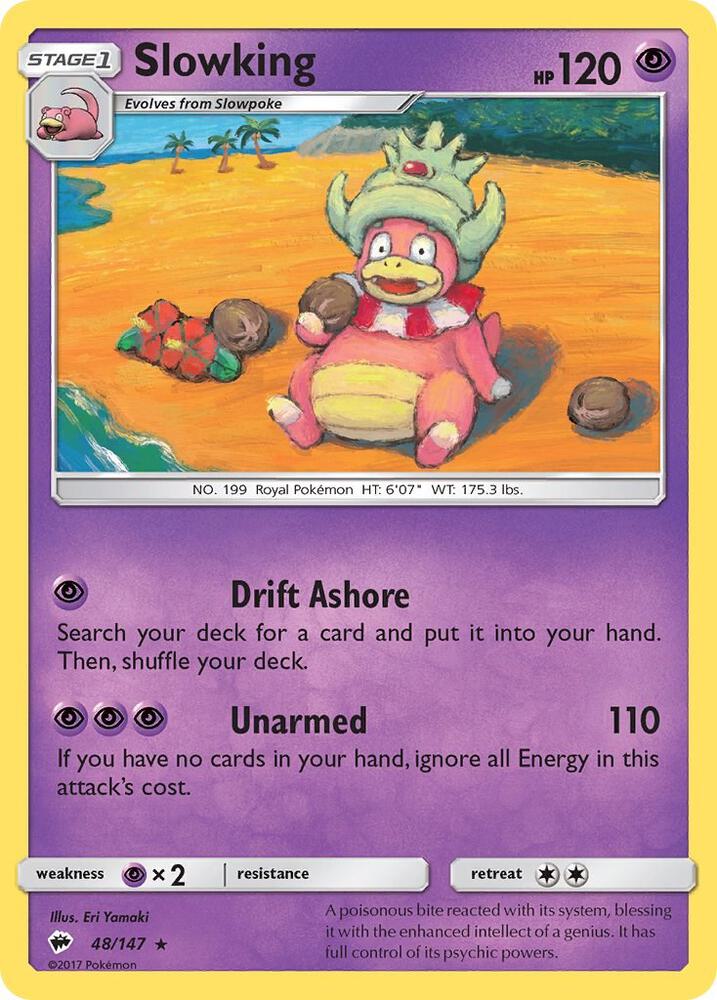 Slowking 48/147 card from SM - Burning Shadows