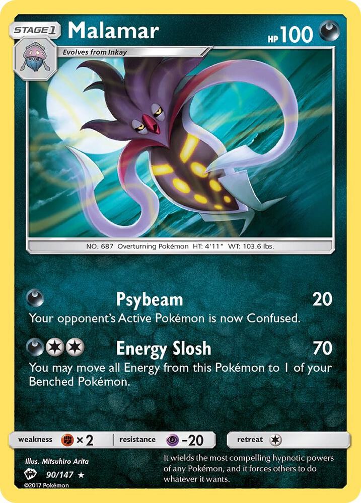 Malamar 90/147 card from SM - Burning Shadows
