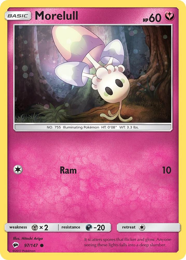 Morelull 97/147 card from SM - Burning Shadows