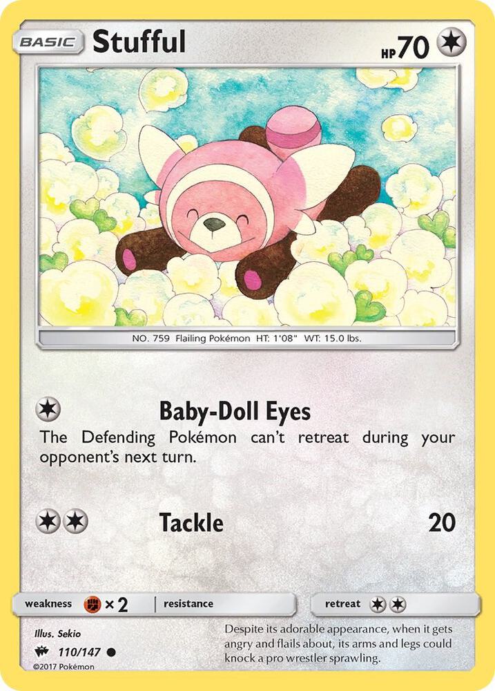 Stufful 110/147 card from SM - Burning Shadows