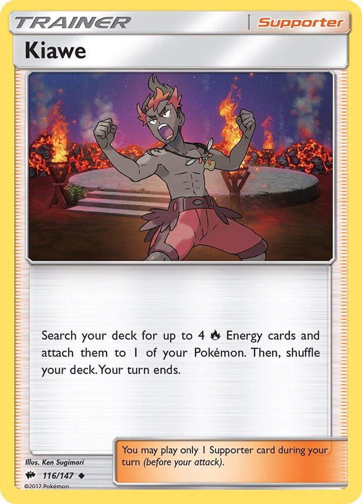 Kiawe 116/147 card from SM - Burning Shadows