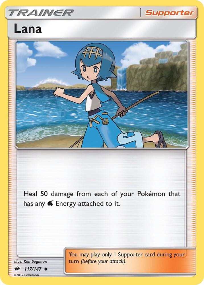 Lana 117/147 card from SM - Burning Shadows