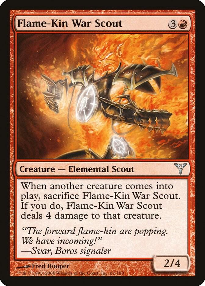 Flame-Kin War Scout 61 card from Dissension