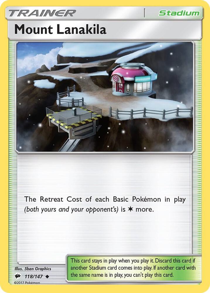 Mount Lanakila 118/147 card from SM - Burning Shadows