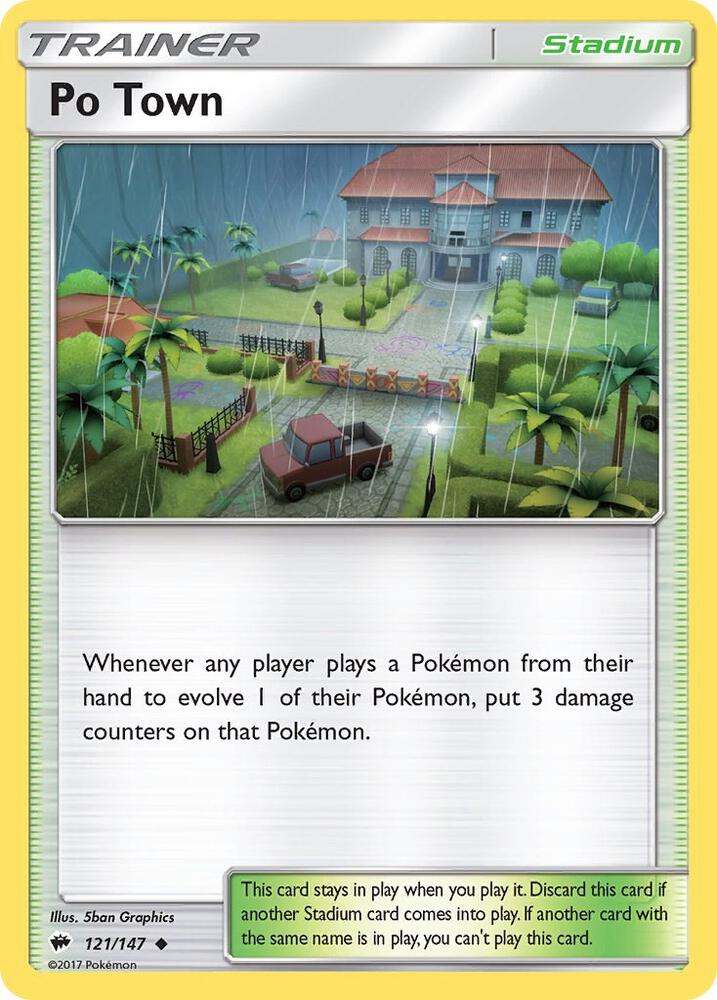 Po Town 121/147 card from SM - Burning Shadows