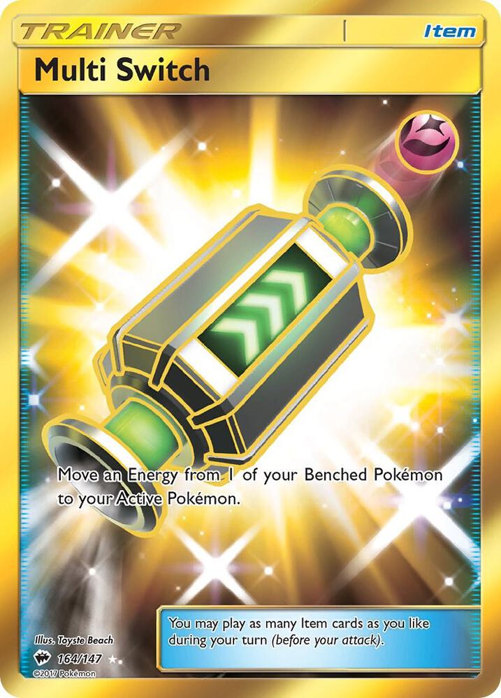 Multi Switch (Secret) 164/147 card from SM - Burning Shadows